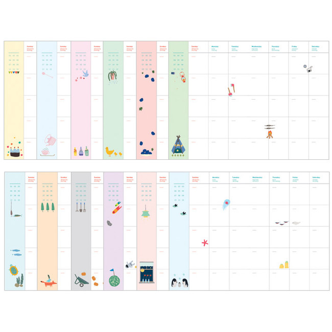 Monthly plan - 2015 Wanna This Bon bon undated diary