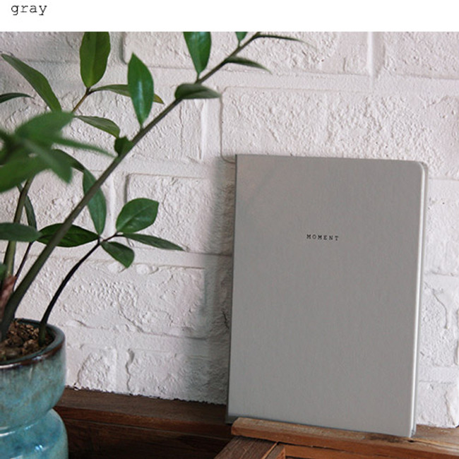 Gray - 2015 moment large dated diary