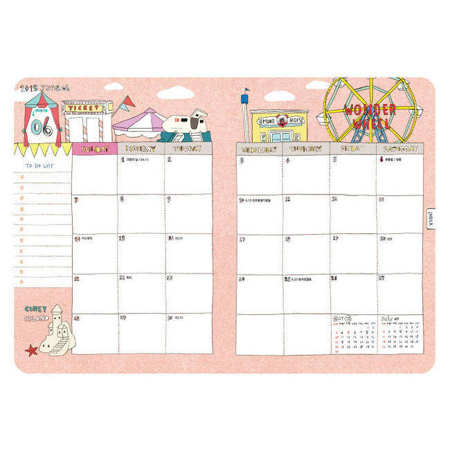 Monthly plan - 2015 Betty dated diary