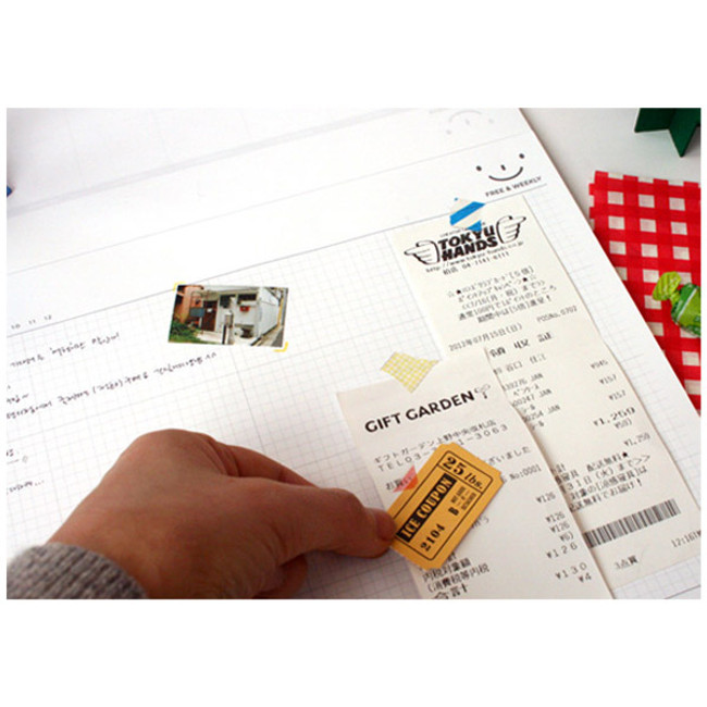 Wide & Smart monthly desk note planner