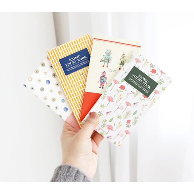 Iconic sticky book with different designed sticky note ver.3