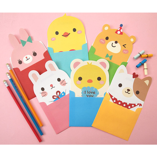 Animal friends letter paper and envelope set