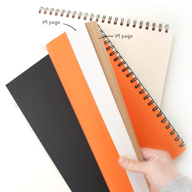 Composition of Modern wirebound drawing notebook