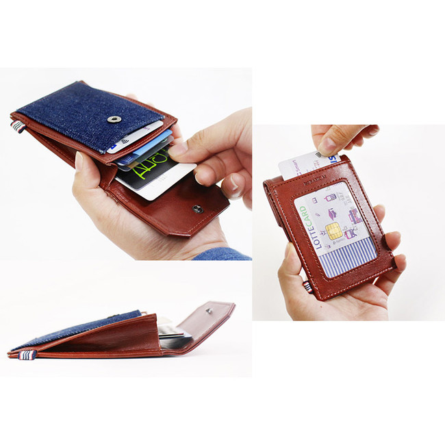 The basic M pocket card case holder with neck strap ver.2