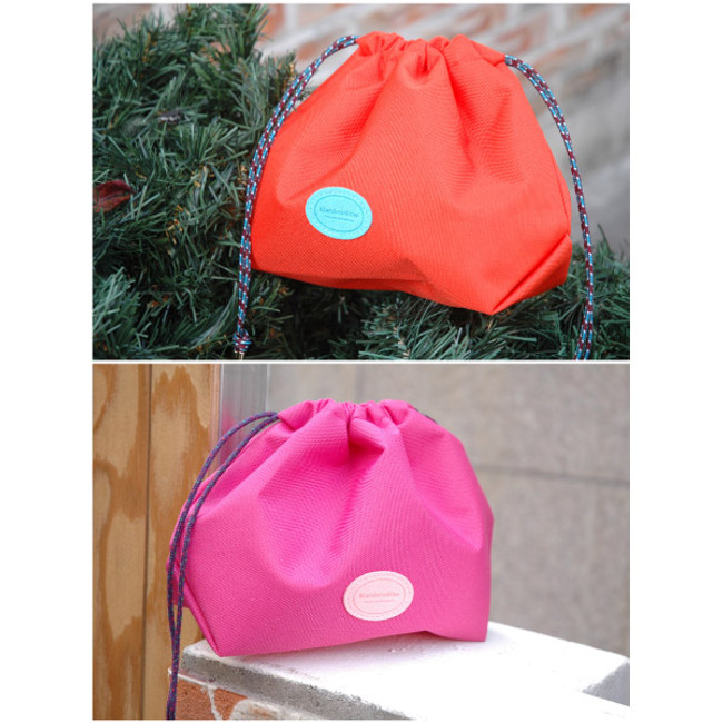 The secret of happiness drawstring pouch