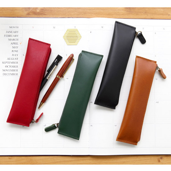 The basic handmade leather pencil case ver.2