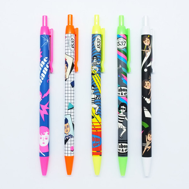 Fluorescence highlighter ballpoint pen 0.7mm