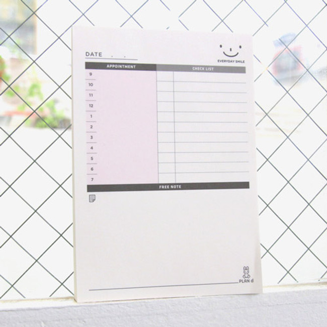 Daily scheduler desk notepad 64 pages