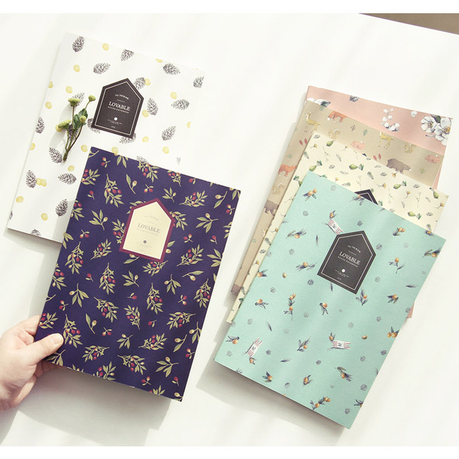 Fill the blank lovable pattern lined notebook