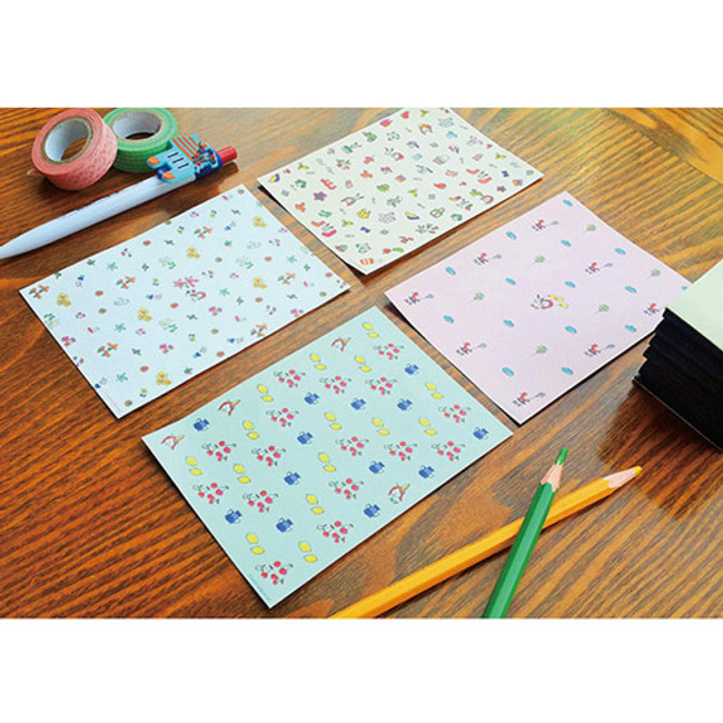 Odong et valerie mini letter paper set