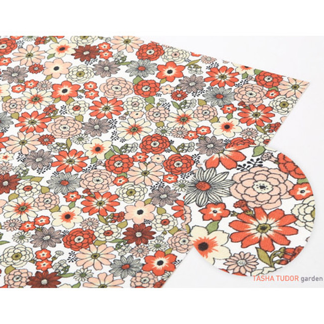 Dailylike Deco Fabric sticker 1 sheet A4 size - Tasha tudor garden