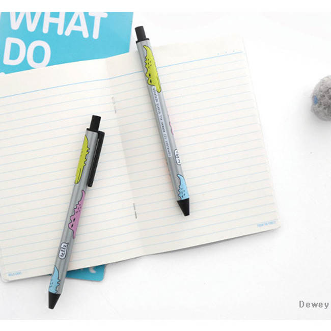 Dewey - Hellogeeks cute pattern black ballpoint pen