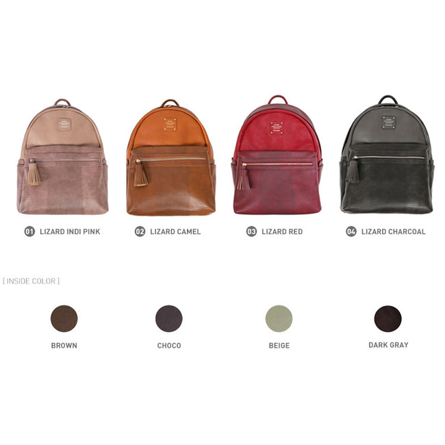 Colors of Harmony mix match leather backpack