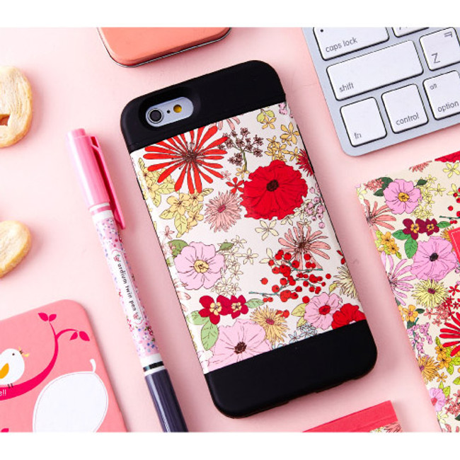 Flower pattern bumper case for iPhone 6