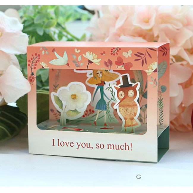 G - Classic story pop up box message card