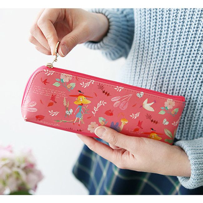 Willow story pattern daily zipper pencil case