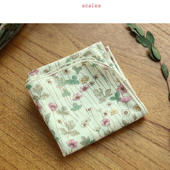 Azalea - Pattern heimish cotton handkerchief hankie