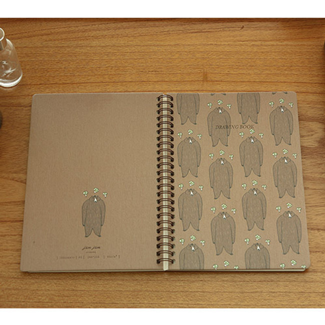 Gentle bear - Jam Jam wirebound drawing notebook