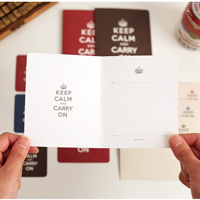 Keep calm and carry on card set