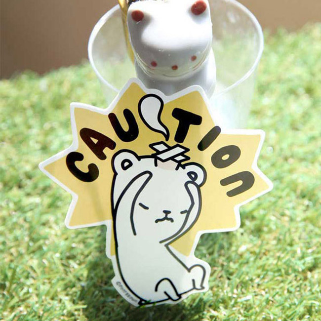 Big point buha bear deco sticker