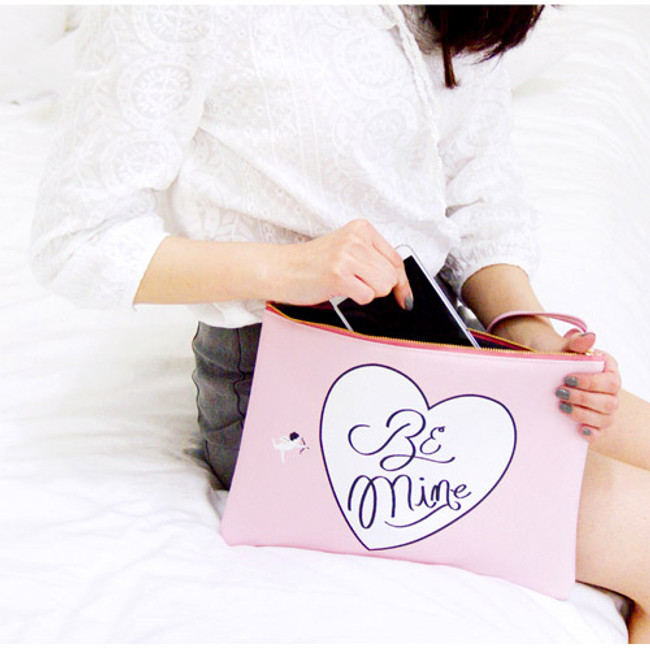 Pink - Be mine clutch bag pouch