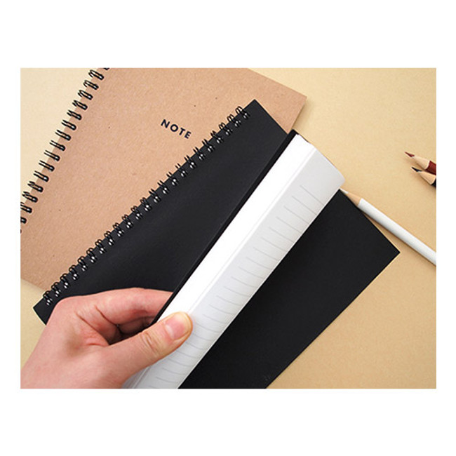 Modern wirebound small lined notebook