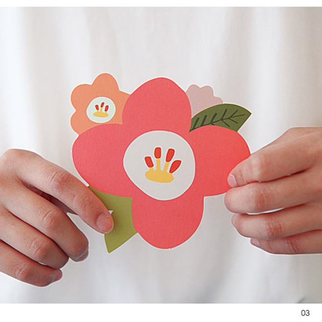 Breezy windy blooming thank you message card