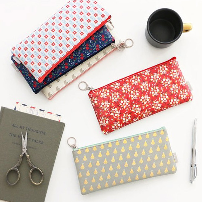 Unique pattern zipper pen case pouch