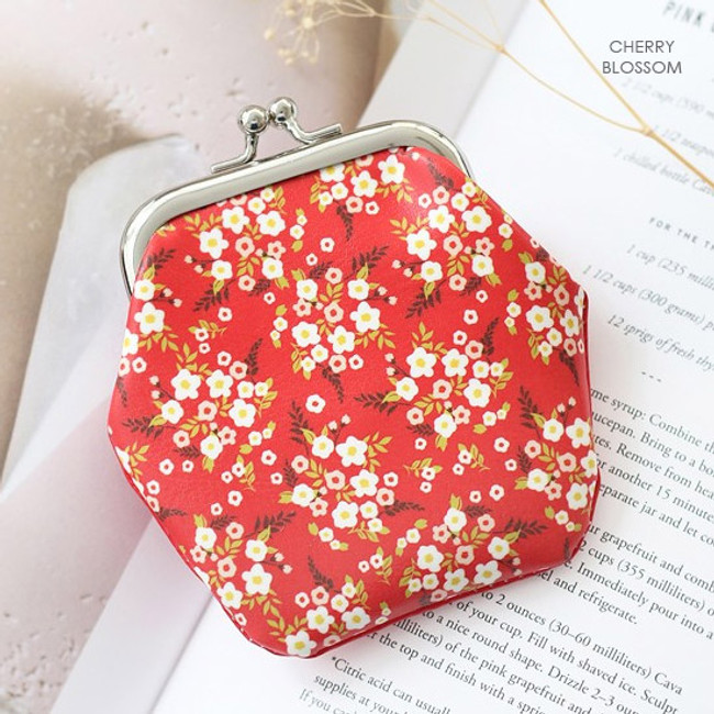 Cherry blossom - Unique pattern frame coin wallet