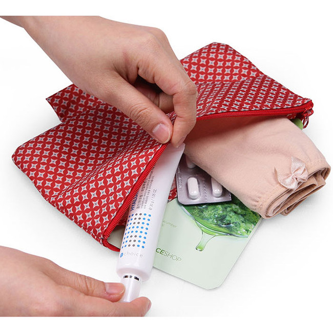 Monopoly Pattern travel pouch bag for underwear and bra fallindesign