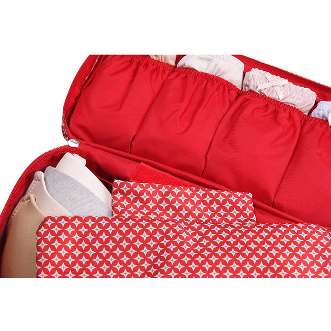 Monopoly Pattern travel pouch bag for underwear and bra fallindesign