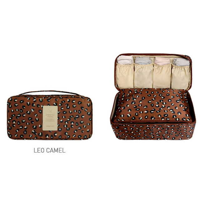 Monopoly Pattern travel pouch bag for underwear and bra fallindesign