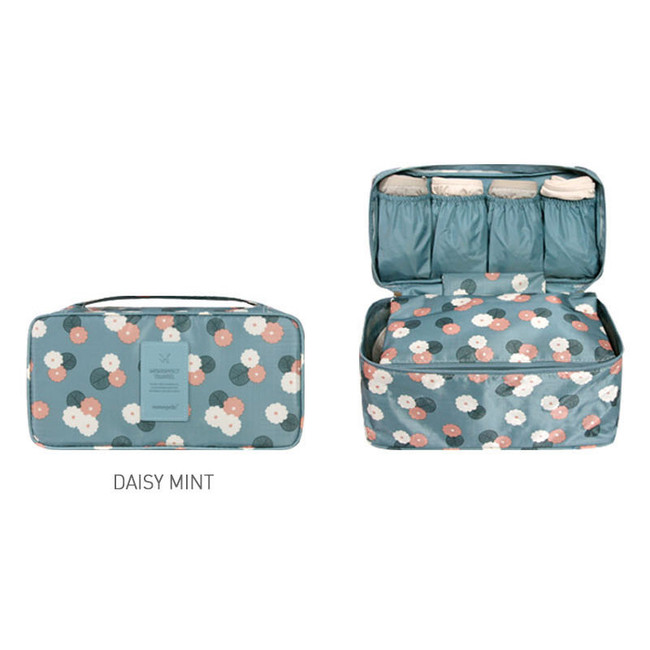 Monopoly Pattern travel pouch bag for underwear and bra fallindesign