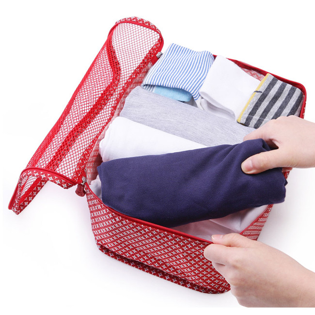 Pattern travel clothes mesh bag packing aids - Medium 
