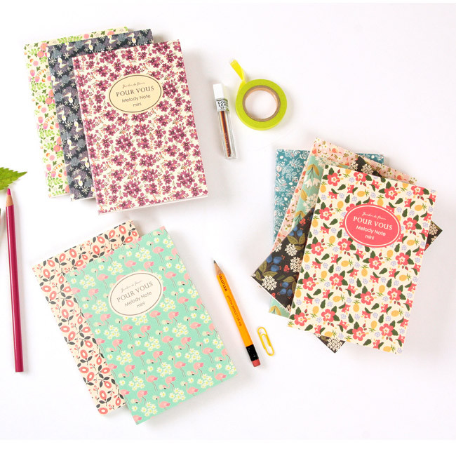 Pour vous melody lined notebook small