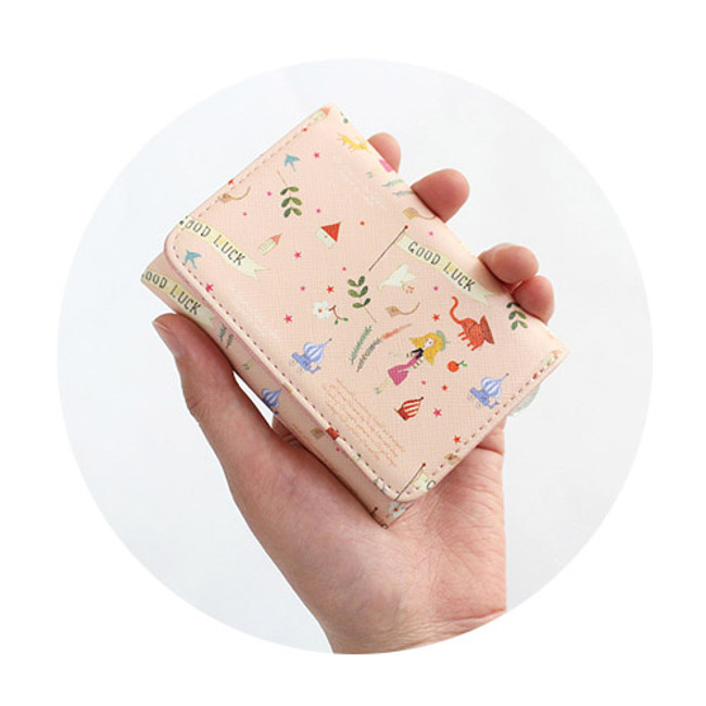 Willow story pattern trifold wallet