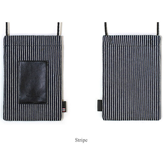 Stripe - The Basic cotton denim small crossbody bag