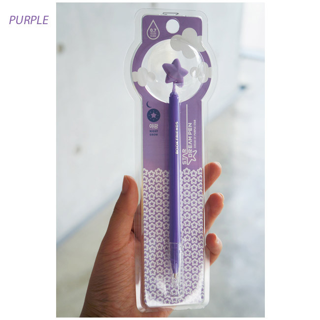 Purple - Star dream black pen 0.7mm