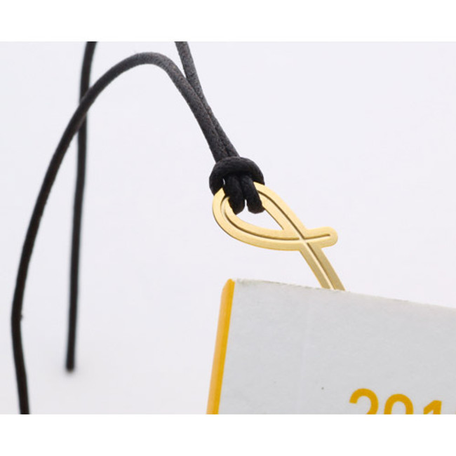 Lotus gold plated bookmark