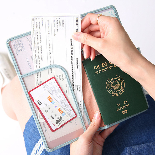 Merrygrin RFID blocking long passport case