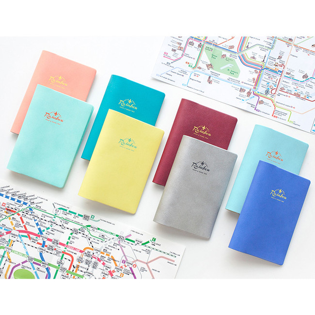 Travel rainbow passport cover case