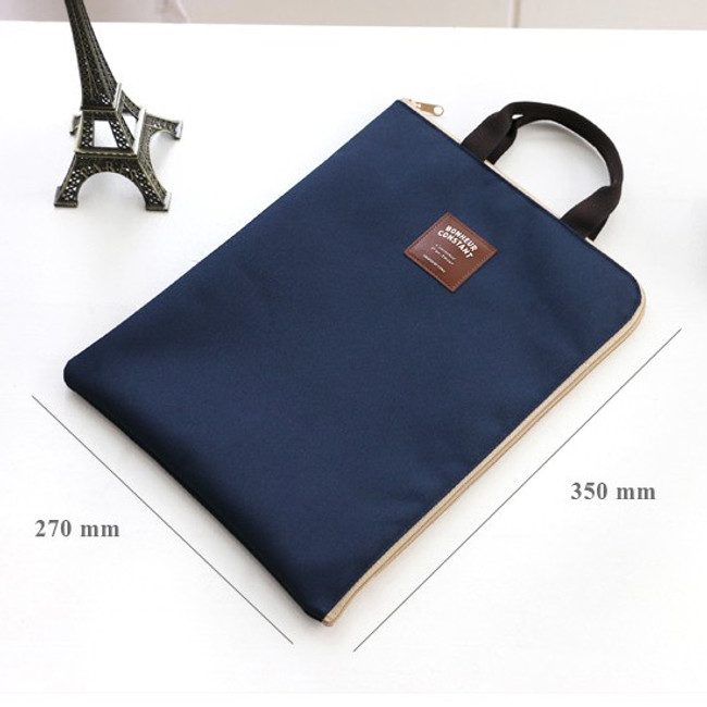 Size of Basic zip around file pouch bag A4 ver.2