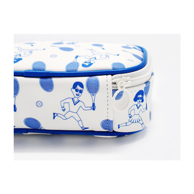 Tabom tennis club pattern block small pouch