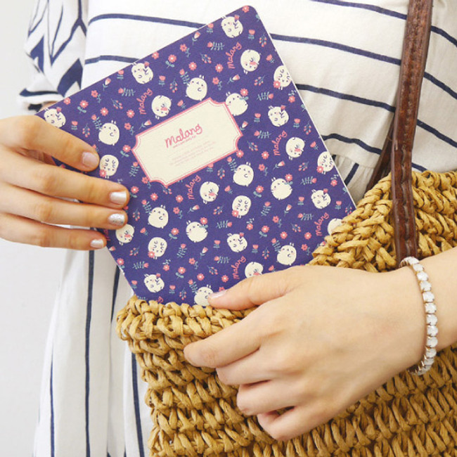 Molang pattern lined notebook ver.1