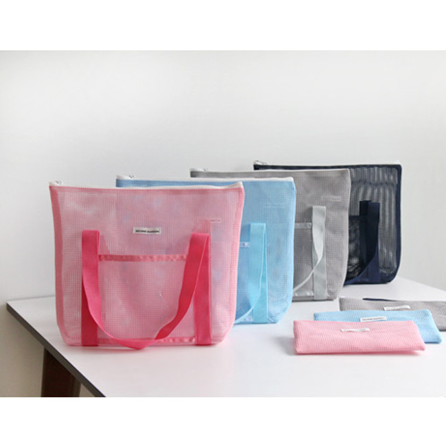 travel mesh tote bag pouch