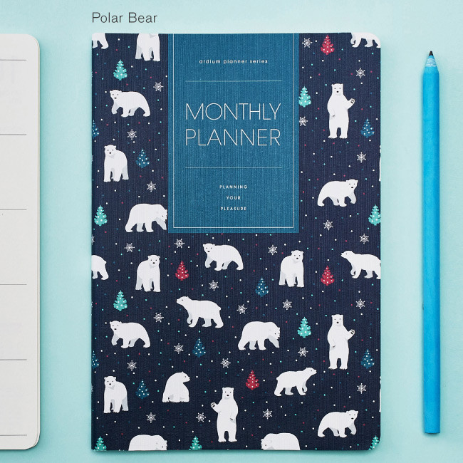 Polar bear - 2016 Pattern monthly dated planner