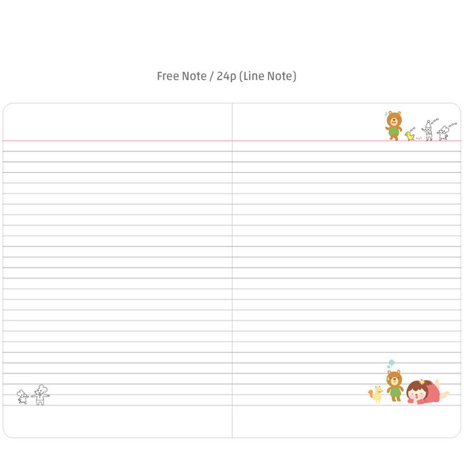 Free note - 2016 Hello coco monthly dated diary