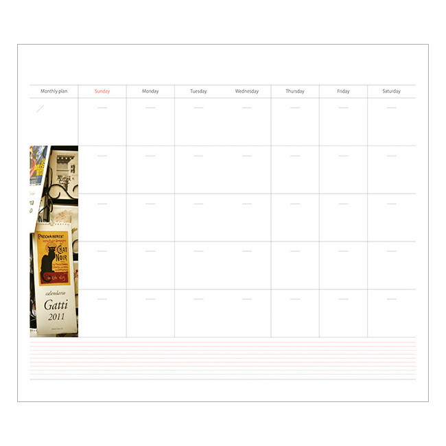 Monthly plan - 2016 Italy one month undated diary