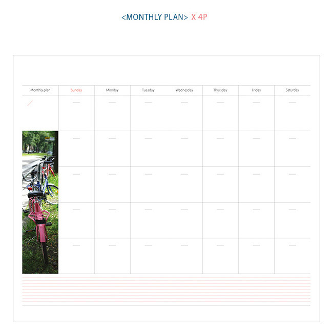 Monthly plan - 2016 Finland one month undated diary