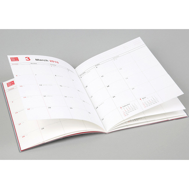 Monthly plan - 2016 Calendar note monthly dated planner